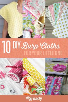 the top 10 diy burp cloths for your little one