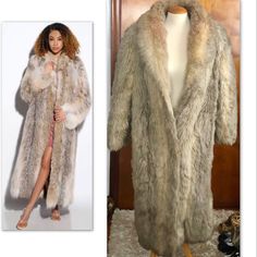 Plus Sz Canadian Lynx Ombre Faux Full Length Fur Plus Sz Canadian Lynx Ombre Faux Full Length Fur Look And Feel Fabulous In This Beautiful Full Length Canadian Lynx Faux Fur A Sheik Look That Never Goes Out Of Style Gorgeous 2 Side Pockets .Polyester Lining Length 48" Armpit To Armpit 22" Sz 14-16 Fitted Fur Coat For Cold Weather, Fitted Long Sleeve Fur Coat For Cold Weather, Fitted Long Fur Coat For Cold Weather, Fitted Faux Fur Outerwear With Long Sleeves, Fitted Fur Coat With Faux Fur Trim, Fitted Long Sleeve Fur Coat With Faux Fur Trim, Long Fitted Fur Coat With Faux Fur Lining, Fitted Long Fur Coat With Faux Fur Lining, Long Fall Outerwear With Faux Fur Lining