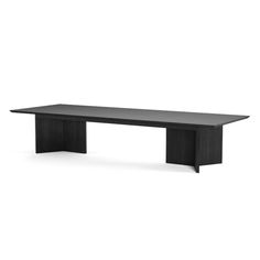 an empty black table on a white background