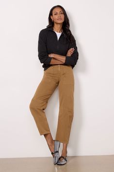 Elevate your weekend style with the Legend Sweatshirt from Faherty, featuring a quarter zip design, a front kangaroo pocket, and a slouchy fit. You will love this pullover paired with joggers, cargo pants, denim, and more. | FAHERTY Women's Legend Half Zip Sweatshirt, Size XS, Grey Casual Half-zip Top With Kangaroo Pocket, Fall Tops With Zipper Closure And Relaxed Fit, Half-zip Fall Workwear Top, Fall Workwear Tops With Half-zip, Half-zip Top For Workwear In Fall, Half-zip Top For Fall Workwear, Casual Half-zip Workwear Tops, Fall Workwear Tops With Cargo Pockets, Casual Long Sleeve Top With Cargo Pockets For Fall