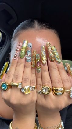 BLAIR PIERCE JEWELRY (@shopblairpierce) • Instagram photos and videos Thanksgiving Games For Family, Colorful Acrylic Nails, Thanksgiving Games For Family Fun, Pretty Nail Colors, Games For Family