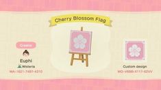 the cherry blossom flag is on display in this game