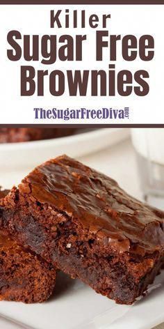 the sugar free brownies recipe is ready to be eaten