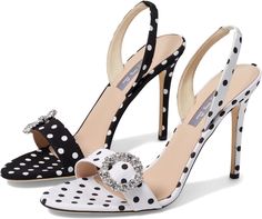 Sarah Jessica Parker Shoes, Sjp Shoes, Polka Dot Heels, Embellished Heels, Shoes Design, High Fashion Outfits, Sarah Jessica, Bow Shoes, Sarah Jessica Parker