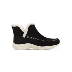 Step up your comfort game in the Easy Spirit Bennet bootie. It features a pull-on silhouette, lightweight design and superior arch support. Plus, it's orthotic friendly. The faux shearling lining is sure to keep your toes toasty all day long. Heavy on the benefits, light on you! Size: 8.  Color: Black.  Gender: female.  Age Group: adult. Madden Nyc, Mule Sneakers, Lug Sole Boots, Womens Combat Boots, Easy Spirit, Comfortable Boots, Winter Snow Boots, Outdoor Woman, Arch Support