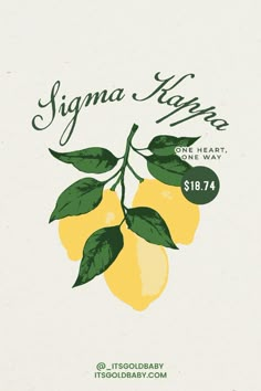 a lemon tree with green leaves on it and the words, singma kage