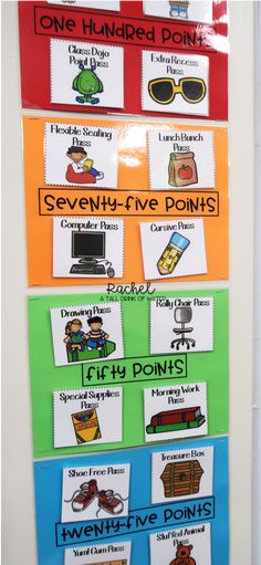 a bulletin board with several different types of things to do on the front of it