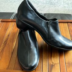 Nwt. Size 11. Casual Ankle-high Office Boots, Casual Office Boots Medium Width, Casual Office Boots, Casual Closed Toe Workwear Boots, Casual Round Toe Booties For Work, Black Casual Wedge Boots For Work, Casual Closed Toe Booties For Work, Casual Black Wedge Boots For Work, Casual Low Heel Boots For Office