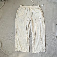 Old Navy Linen Blend Wide Leg Pants - Wrinkled From Storage But Never Worn. Cat Friendly Home. Casual Wrinkled Wide Leg Bottoms, Non-stretch Linen Wide Leg Pants For Loungewear, Cat Friendly Home, Old Navy Pants, Navy Linen, Cat Friendly, Navy Pants, Pants Color, Linen Blend