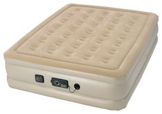 an inflatable mattress is shown on a white background