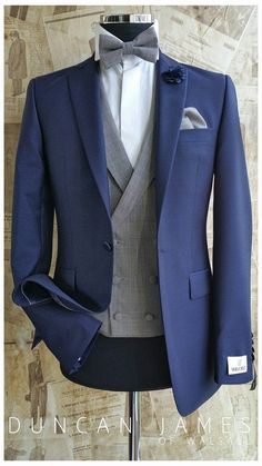 The Cobalt Blue Wedding suit , Prince of Wales Check Waistcoat . Worn with matching bow tie & pocket square. Cobalt Blue Wedding, Blue Wedding Suit, Cobalt Blue Weddings, Best Wedding Suits, Check Vest, Men Waistcoat, Prince Of Wales Check, Blue Suit Wedding