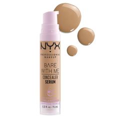 15 Drugstore Complexion Products That This MUA Loves | Well+Good Nyx Bare With Me Concealer, Nyx Bare With Me, Bare With Me Concealer Serum, Redness On Face, Tremella Mushroom, Dry Under Eyes, Drugstore Concealer, Serum Concealer, Girl Bye