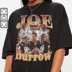 Football Vintage, Joe Burrow, Vintage Sport, Sports Graphic Design, Sports Gifts, Vintage Sports, Shirt Ideas, Football, Fan