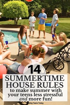 Summer With Teens Ideas, Summer Chores For Teens, Summer Rules For Teens, Summer Schedule For Teens, Summer Activities For Teens, Kids Summer Schedule, Teen Tips, Summer Rules, Summer Tips