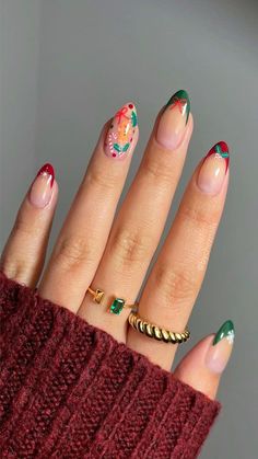 These Christmas Nails Nail Art Ideas – Get Ready to Shine! 💅. Get festive with these stunning Christmas Nails Nail Art ideas that will make your nails the talk of every holiday party! From elegant Christmas Gel Nails to chic Christmas Nails Acrylic, there\'s a look for everyone. 🎅✨ Want something fun and easy? Try Cute Christmas Nails or go with Christmas Nails Easy for a quick, stylish look. Bring on the Festival Nails and show off Her Nails with confidence. If you’re in a rush, Stick On Nai... Christmas Red And Green Nails, 2025 Nails, Glitter Accent Nails, Cute Christmas Nails, Christmas Nails Acrylic, Winter Nail Art, Holiday Stickers