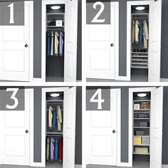 the steps in how to build an organized closet