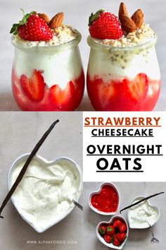 strawberry cheesecake overnight overnight oats