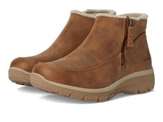 PRICES MAY VARY. Skechers Air-Cooled Memory Foam(R) cushioned comfort insole Relaxed Fit(R) for a roomy comfort fit at toe and forefoot Treated with 3M(R) Scotchgard(R) to resist water and stains Side zip closure 1 1/2-inch heel Sketchers Boots Woman, Sketchers Boots, Warm Boots Women, Boots Fall Ankle, Boots Woman, Warm Boots, Skechers Women, 2 Inch Heels, Ankle Bootie