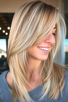 Layered Haircuts Straight, Mom Haircuts, Medium Length Blonde, Hair Glam, Hair Pics, Haircuts For Medium Length Hair, Layered Haircuts For Medium Hair, Straight Hair Cuts, Medium Length Hair With Layers