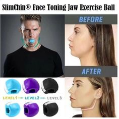 ➤  Wonder how to get rid of your double chin? ➤  Try the NEW SlimChin® Face Toning Jaw Exercise Ball! ➤ All it takes is 10-15 minutes a day to see the difference!  ➤ Reduce double chin and firm sagging skin➤ Help to lose face fat without surgery➤ Promotes strong and healthy jaw muscles➤ Creates more toned shape for your face, neck, and jawline ➤ Perfect aesthetics, skinnier, younger-looking appearance➤ Join the movement and get the jawline of your dreams. Luxury Gadgets