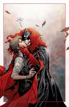 a painting of two people dressed as batman and catwoman kissing in front of bats