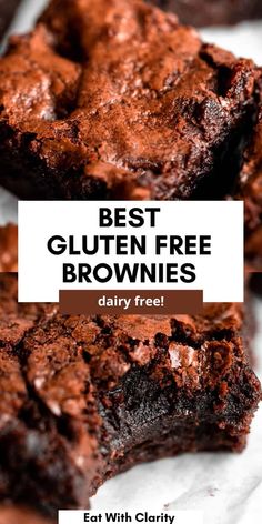 the best gluten free brownies dairy free