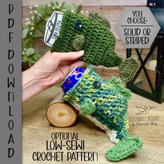 a crochet pattern for a stuffed animal that looks like a fish or turtle