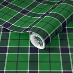 a green and black tartan plaid wallpaper