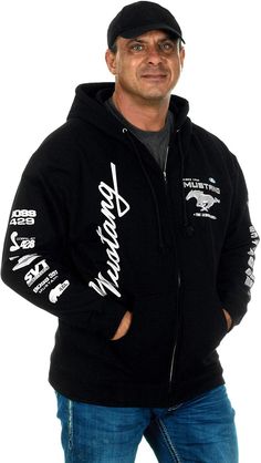 "Mustang hoodies exhibiting relaxed fit, these mens hoodies with Ford Mustang graphic print are perfect winter investment! Made of perfect blend of cotton and polyester, these mens sweatshirts with ribbed cuffs and waistband ensures flexibility. Attached with drawstrings, zip-up style or pullover design, these graphic sweatshirts make you feel super soft and comfortable. 2 front hand warmer pockets of these mens hoodies add functionality to the winter apparel. These hoodies are must-have winter Fleece Hoodie With Logo Print, Fleece Long Sleeve Hoodie With Logo Print, Long Sleeve Fleece Hoodie With Logo Print, Black Logo Print Winter Sweats, Winter Long Sleeve Hoodie With Logo Print, Heavyweight Long Sleeve Hoodie With Letter Print, Branded Fleece Sweatshirt For Winter, Winter Hoodie Sweatshirt With Branding, Winter Cotton Hoodie With Branding