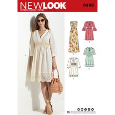 a women's dress and jacket sewing pattern from new look