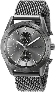 Michael Kors Men's Accelerator Gunmetal Watch MK8463.  An impressive masculine chronograph that looks like nothing else!  Great with a suit, at work, or for a casual night out... Michael Kors Mens Watch, Fashion Empire, Michael Kors Men, Vintage Watches For Men, Casual Night Out, Watch Lover, Watch New, Fashion Night