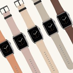 This premium Apple Watch band is crafted from high-quality vegan leather with a textured finish. It features a soft, velvet-like underside for maximum comfort and is equipped with 100% stainless steel hardware. It is compatible with Apple Watch Series 1, 2, 3, 4, 5, 6, 7, 8, 9 Ultra and SE. It is available in four different hardware colors. Color is only printed on one side. Please note: Colors may appear slightly different on different monitors. ꜱʜɪᴘᴘɪɴɢ ᴀɴᴅ ʜᴀɴᴅʟɪɴɢ The products that I sell ar Trendy Leather Strap Apple Watch Band For Everyday Use, Trendy Everyday Leather Strap Apple Watch Band, Modern Everyday Watch Bands With Bracelet Strap, Trendy Leather Watch Bands With Bracelet Strap, Trendy Leather Watch Band With Bracelet Strap, Trendy Leather Watch Band, Trendy Rectangular Leather Strap Watch Bands, Trendy Rectangular Watch Band For Everyday, Trendy Adjustable Watch Bands For Everyday