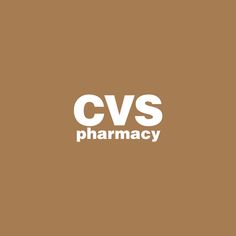 the cvs pharmacy logo is shown on a brown background with white letters that read cvs pharmacy