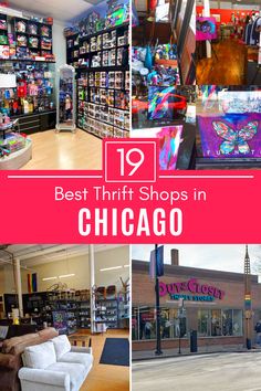 Collage of 4 thrift shops in Chicago. Chicago Thrift Stores, Chicago Vacation Outfits, Sister Vacation, Chicago Outfit, Reduce Your Carbon Footprint, The Chi, Chi Town