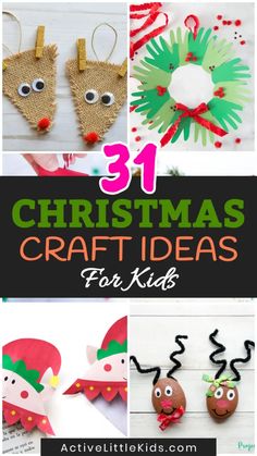 christmas crafts for kids that are fun and easy to make with the help of handmade materials