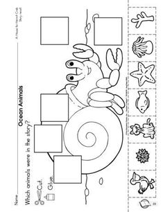 the letter s worksheet for preschool with pictures and words to color on it