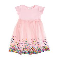 Sweet Wink Pink Confetti Short Sleeve Tutu Dress Pink Tutu Dress, Pink Tulle Skirt, Multicolor Sequins, Magnolia Baby, Pink Confetti, Elegant Baby, Soft Tulle, Winter Girls, Pink Tulle