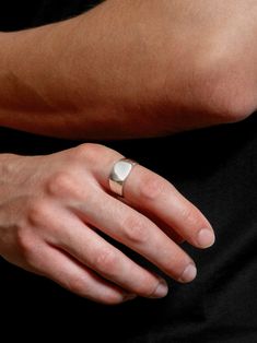 • 925 Sterling signet silver signet ring with square face and line engraving • Face measures 11mm x 15mm • Made with recycled metals • Available in sizes 5 - 12 Signet Ring Men, Square Face, Silver Signet Ring, Square Faces, Charm Rings, Recycled Metal, Signet Ring, Sterling Ring, Recycled Materials