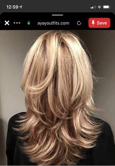 Hairstyles For Medium Length Thinner Hair, Waterfall Layers Haircut, Hair Shag, Kim Hair, Haircuts For Medium Length Hair, Layered Haircuts For Medium Hair, Bangs With Medium Hair, Hairstyles For Layered Hair, Shoulder Length Hair Cuts