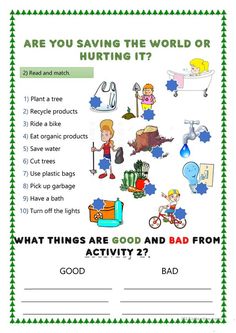 an activity sheet for kids to learn how to use the word