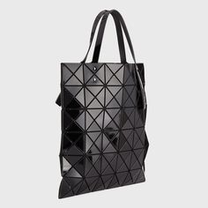 Bao Bao Issey Miyake "Lucent" faux-leather (PVC) tote bag. Lightweight, collapsible style for easy travel. Adjustable tote handles. Easy to clean (wipe with damp cloth); mesh lining. Interior zip pocket. 13.4"H x 13.4"W. Made in Japan. Bao Bao Issey Miyake, Bao Bao, Easy Travel, Issey Miyake, Bergdorf Goodman, 4 H, Made In Japan, Zip Pockets, Tops Designs