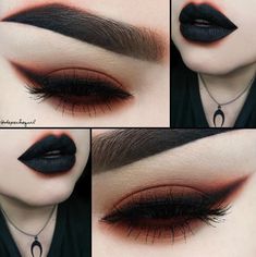 Demon Makeup, Makeup Zombie, Halloweenský Makeup, Halloween Make-up Looks, Make Up Designs, Eyeliner Tips, Mekap Mata, Makeup Tumblr