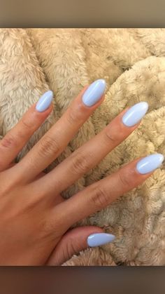 Nov 19, 2013 - This Pin was discovered by Maricela Molina. Discover (and save!) your own Pins on Pinterest Baby Blue Acrylic Nails, Oval Acrylic Nails, Light Blue Nails, Baby Blue Nails, Beauty Hacks Nails, Blue Acrylic Nails, Almond Shape Nails, Vacation Nails