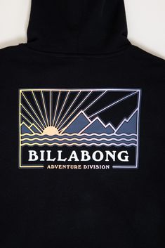 This Billabong Youth Range Graphic Hoodie for Boys in Black is a must-have piece for those little girls who love graphic hoodie! The fun graphic and long sleeves will fit perfectly in a wardrobe for any season. Features: Billabong Style: BSFHB47F-001-BLACK Color: Black 100% Cotton Boy's Sweatshirts Connected hood Long Sleeves Kangaroo pocket Front Graphic: reads “Billabong Adventure Division” with logo Loose oversized fit Measurements from size youth medium: Length from back shoulder: 24” chest: Black Graphic Print Hoodie For Outdoor Activities, Billabong Style, Hoodie For Boys, Love Graphic, Boys Sweatshirts, Back Shoulder, Girl Sweatshirts, Graphic Hoodie, Billabong