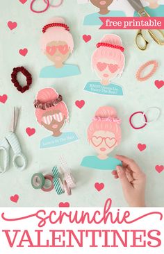 valentine's day crafts for kids with free printables and instructions to make them