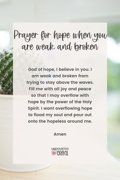 In times of strife and uncertainty, it can be hard to remain hopeful. Get closer to God with these 3 example prayers to remember that whatever life throws your way, there is always hope.