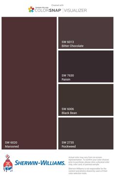 the color scheme for sherwinn - williams's paint