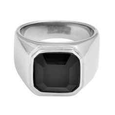 A handsome ring for everyday wear, the Men's Black Octagon Glass Stone Ring is a contemporary classic. Constructed from 100% stainless steel, this statement jewelry piece is both durable and high fashion. Size: 0.6"inches Length x 0.6"inches Width x 0.2"inches Height Product Care : Remove before swimming or bathing and try to avoid contact with body lotions, oils, and liquids. Material : 100% Stainless Steel, Onyx Body Lotions, Contemporary Classic, Stone Ring, Statement Jewelry, Stone Rings, Body Lotion, Jewelry Pieces, 6 Inches, High Fashion