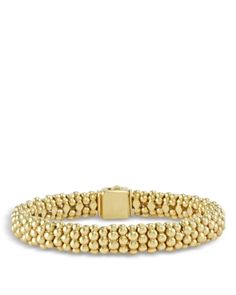 Lagos Caviar Gold Collection 18K Gold Beaded Bracelet Luxury Yellow Gold Bracelets With Beads, Luxury Yellow Gold Bracelet With Gold Beads, Yellow Gold Bangle Beaded Bracelets, Yellow Gold Bangle Beaded Bracelets, Fine Jewelry, Yellow Gold Bangle Beaded Bracelets In Fine Jewelry, Luxury Gold Bracelet With Round Beads For Formal Occasions, Luxury Formal Bracelet With Gold Beads, Luxury Gold Beaded Bracelet For Formal Occasions, Luxury Gold Beads Bracelet For Formal Occasions