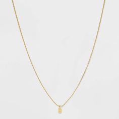 Elevate your style with the 14K Gold Plated Small Polished Initial "B" Pendant Necklace by A New Day™. This exquisite piece is perfect for personal expression or as a thoughtful gift.

- Material: 14K Gold Plated
- Color: Gold
- Gender: Female
- Age Group: Adult
- Features: Cable chain, spring ring clasp closure, includes extender chain and storage pouch

Crafted with elegance, this necklace features a polished initial "B" pendant that dangles gracefully from a delicate cable chain. It's designe Gold Initial Pendant Birthstone Necklace For Personalized Gift, Gold Birthstone Necklace With Initial Pendant For Personalized Gift, Gold Initial Pendant Necklace For Birthday, Gold Initial Necklace For Birthday, Yellow Gold Initial Pendant Charm Necklace For Birthday, Initial Pendant Birthstone Necklace For Birthday, Yellow Gold Charm Necklace With Initial Pendant For Birthday, Gold Pendant Initial Necklace For Birthday, Gold Monogram Necklace For Birthday Gift